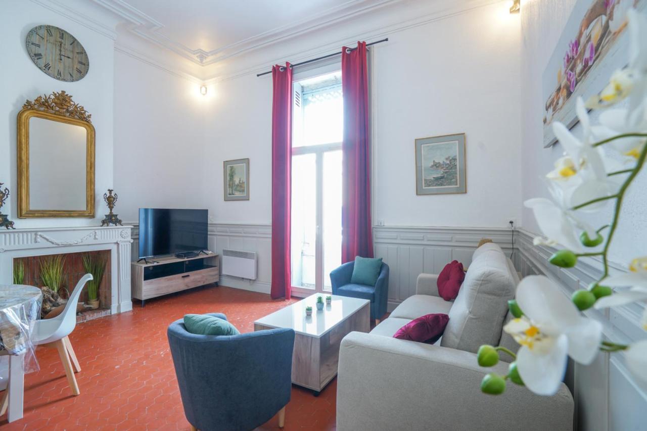 Appartement Du Forum,La Gare, 50 M2 , Climatisation, Garage, Cour Narbonne Luaran gambar