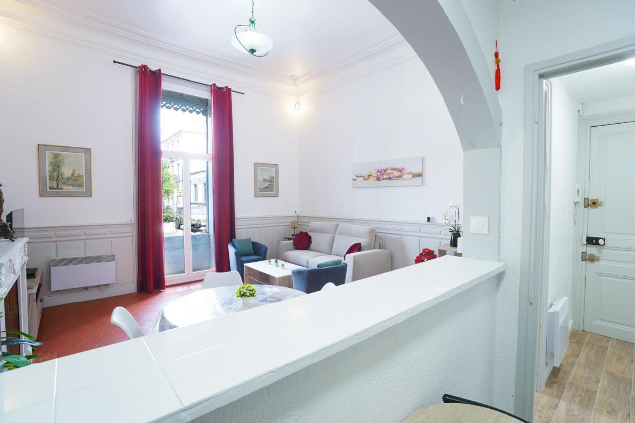 Appartement Du Forum,La Gare, 50 M2 , Climatisation, Garage, Cour Narbonne Luaran gambar