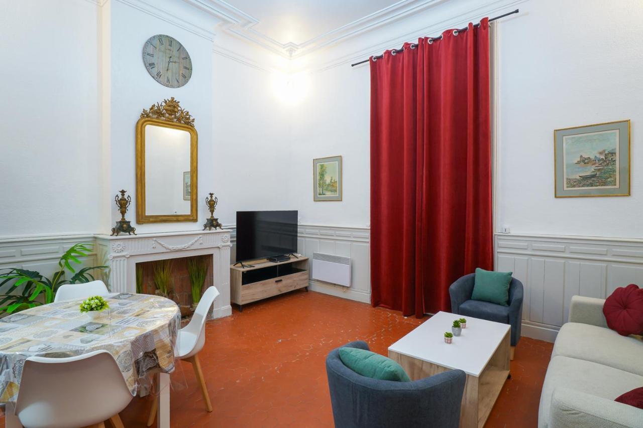 Appartement Du Forum,La Gare, 50 M2 , Climatisation, Garage, Cour Narbonne Luaran gambar