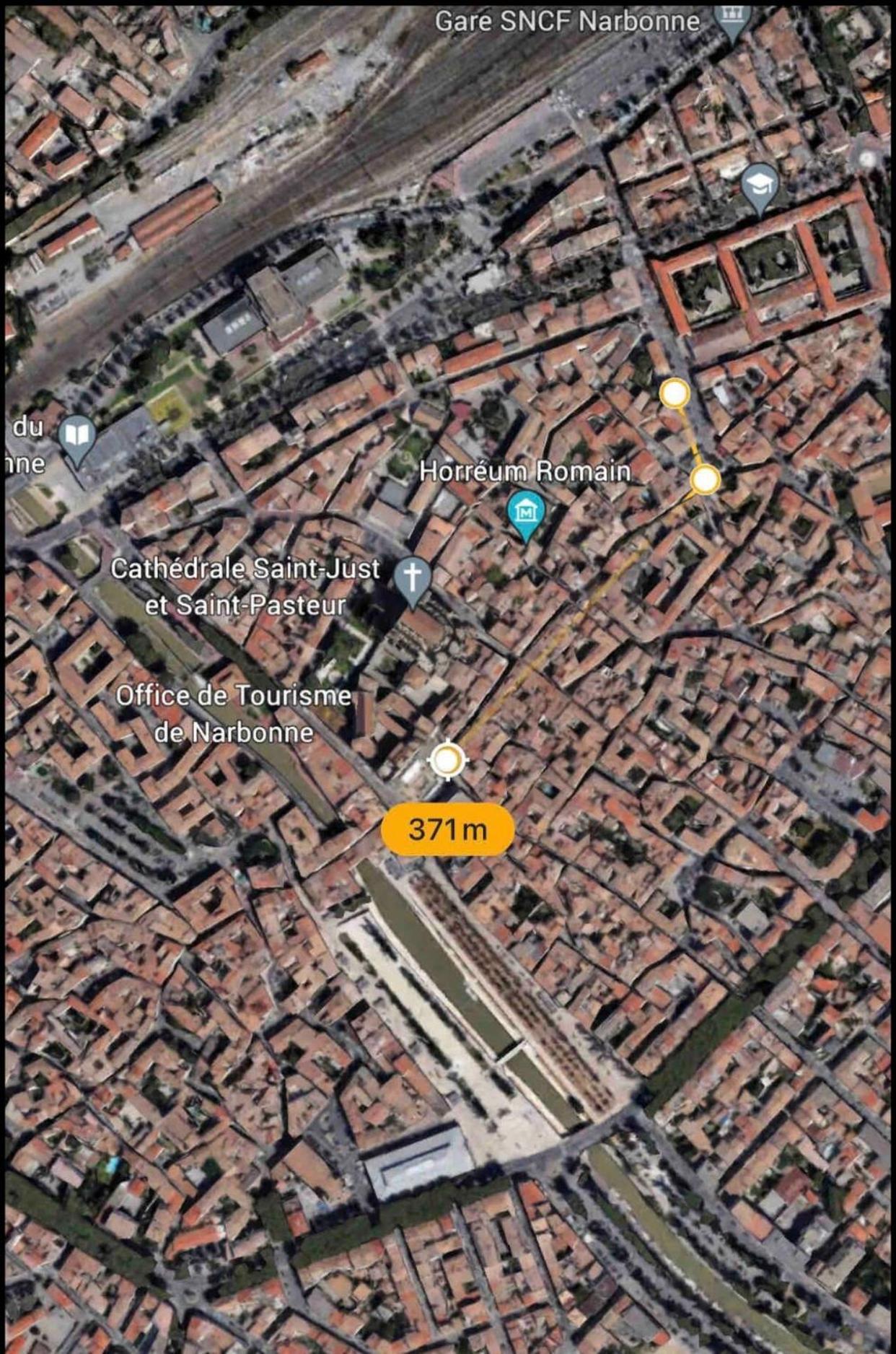 Appartement Du Forum,La Gare, 50 M2 , Climatisation, Garage, Cour Narbonne Luaran gambar