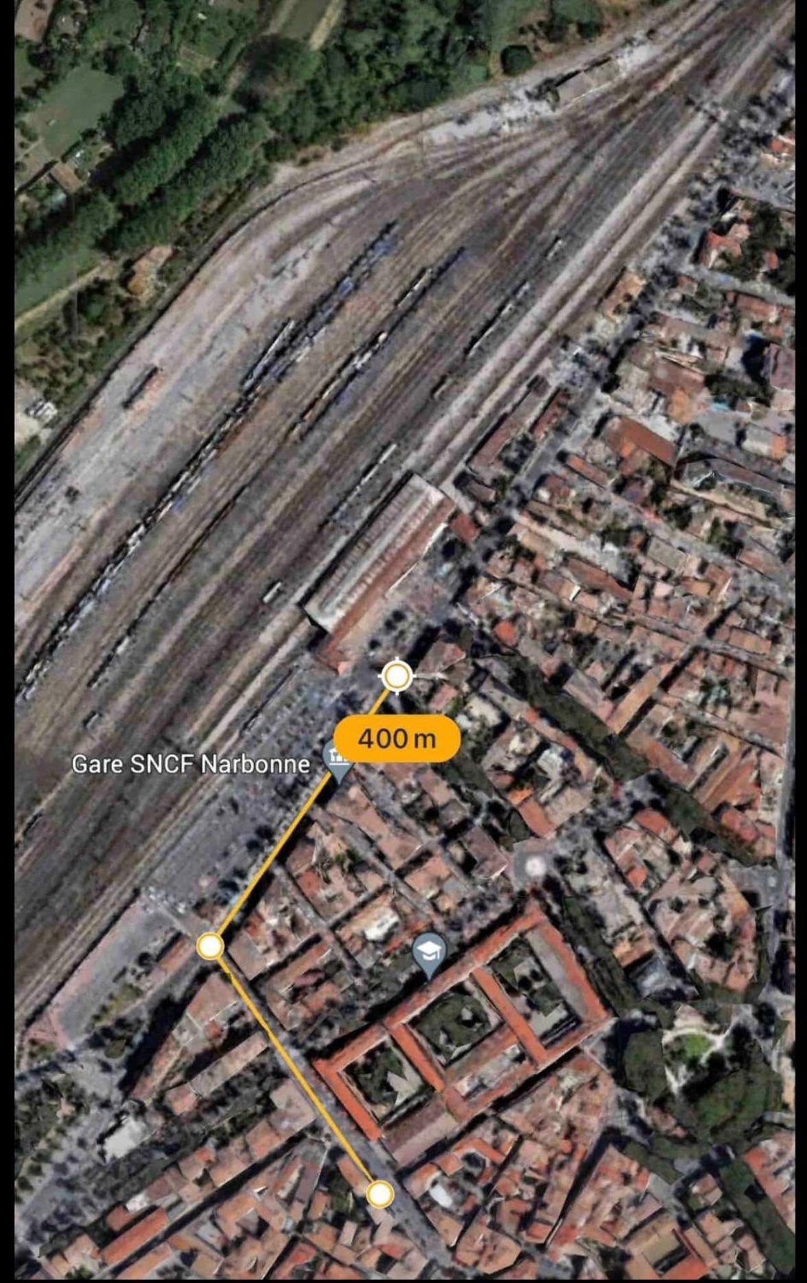 Appartement Du Forum,La Gare, 50 M2 , Climatisation, Garage, Cour Narbonne Luaran gambar